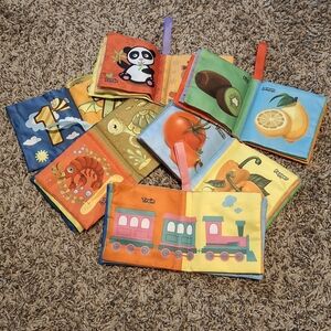 Vibrant Educational Soft Cloth Books for Babies